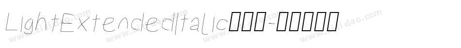 LightExtendedItalic转换器字体转换