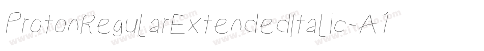 ProtonRegularExtendedItalic-A1vp字体转换