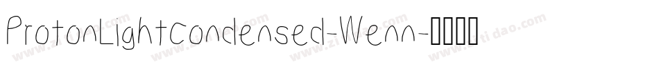 ProtonLightCondensed-Wenn字体转换