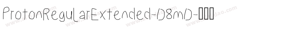 ProtonRegularExtended-D8mD字体转换