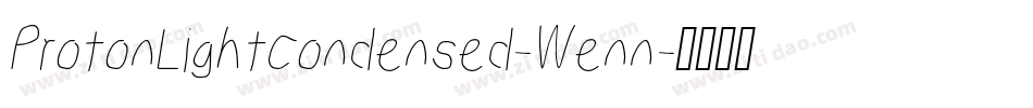 ProtonLightCondensed-Wenn字体转换