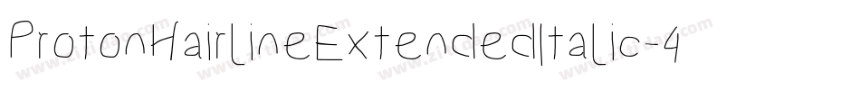 ProtonHairlineExtendedItalic-4Mzp字体转换