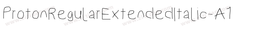 ProtonRegularExtendedItalic-A1vp字体转换