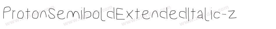 ProtonSemiboldExtendedItalic-z1nX字体转换