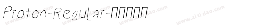 Proton-Regular字体转换