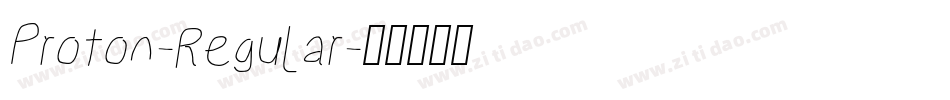 Proton-Regular字体转换