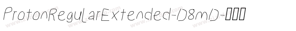 ProtonRegularExtended-D8mD字体转换