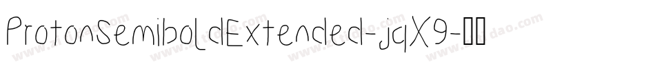 ProtonSemiboldExtended-jqX9字体转换