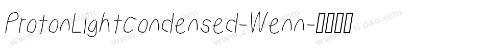 ProtonLightCondensed-Wenn字体转换