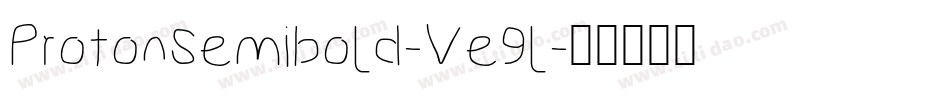 ProtonSemibold-Ve9l字体转换