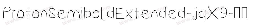 ProtonSemiboldExtended-jqX9字体转换