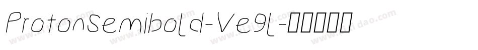 ProtonSemibold-Ve9l字体转换