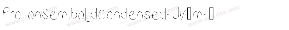 ProtonSemiboldCondensed-Jv9m字体转换