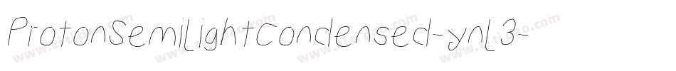 ProtonSemilightCondensed-ynl3字体转换