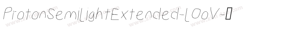 ProtonSemilightExtended-lOoV字体转换