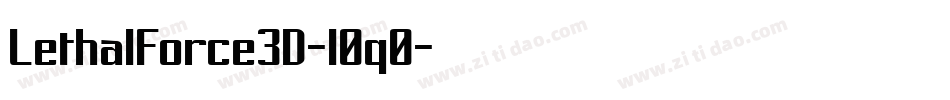 LethalForce3D-l0q0字体转换