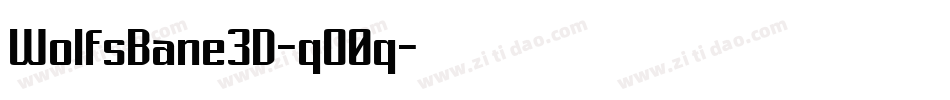 WolfsBane3D-qO0q字体转换