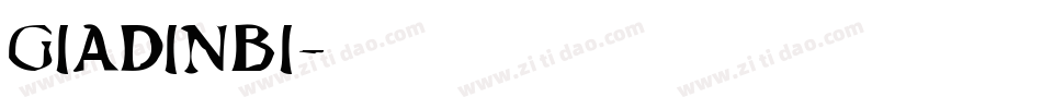GIADINBI字体转换