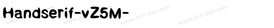 Handserif-vZ5M字体转换