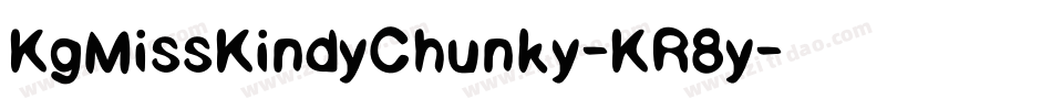 KgMissKindyChunky-KR8y字体转换