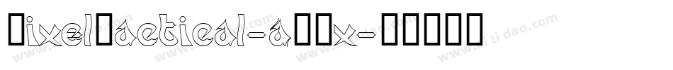 PixelTactical-AWOx字体转换