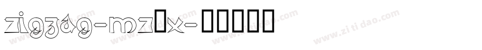 Zigzag-mZOx字体转换 Zigzag-mZOx字体转换
