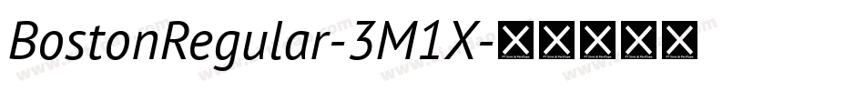 BostonRegular-3M1X字体转换
