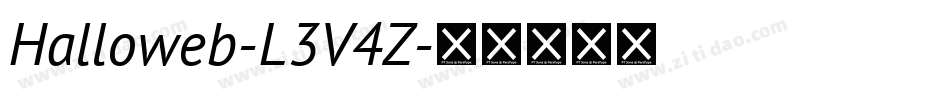 Halloweb-L3V4Z字体转换