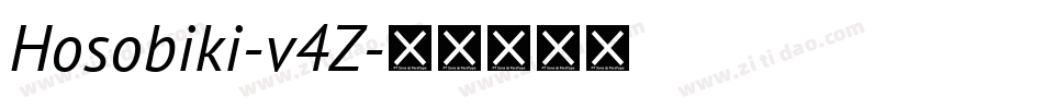 Hosobiki-v4Z字体转换