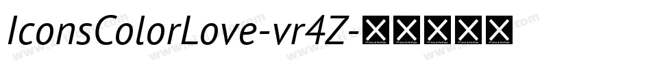 IconsColorLove-vr4Z字体转换