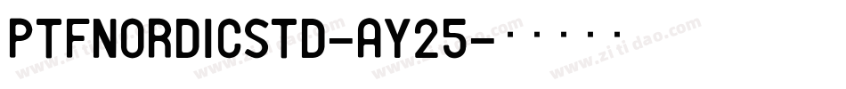 PtfNordicStd-ay25字体转换