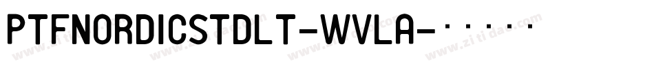 PtfNordicStdLt-WVlA字体转换