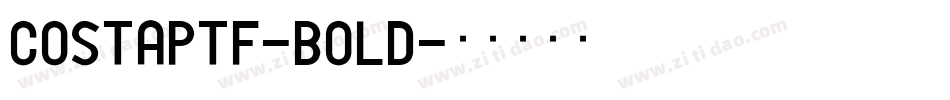 CostaPtf-Bold字体转换 CostaPtf-Bold字体转换