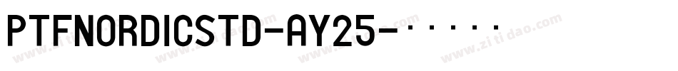 PtfNordicStd-ay25字体转换