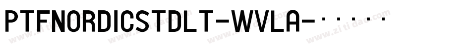 PtfNordicStdLt-WVlA字体转换