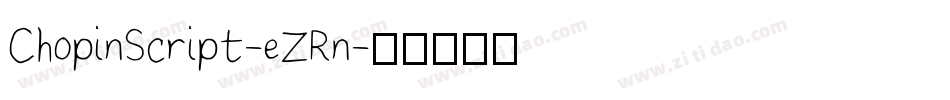 ChopinScript-eZRn字体转换