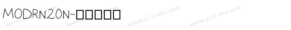 MODRN20N字体转换