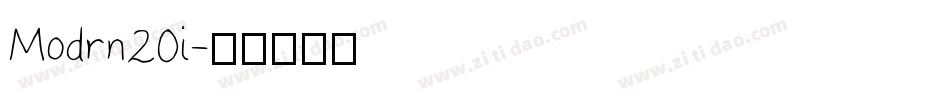 Modrn20i字体转换