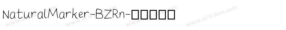NaturalMarker-BZRn字体转换 NaturalMarker-BZRn字体转换