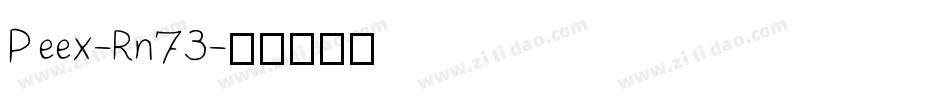 Peex-Rn73字体转换
