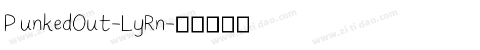 PunkedOut-LyRn字体转换