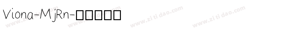Viona-MjRn字体转换
