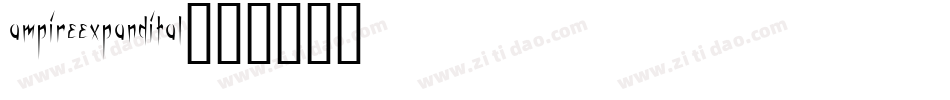 ampireexpandital字体转换