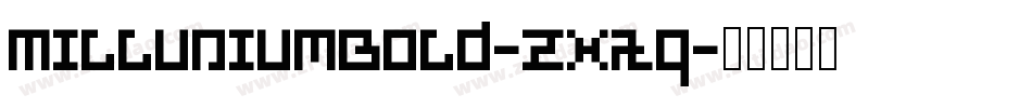 MilluniumBold-ZXAq字体转换