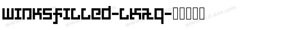 Winksfilled-lKAq字体转换