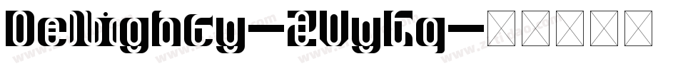 Delighty-ZVyKq字体转换