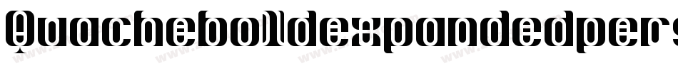 Quacheboldexpandedpersonal-PKqYx字体转换