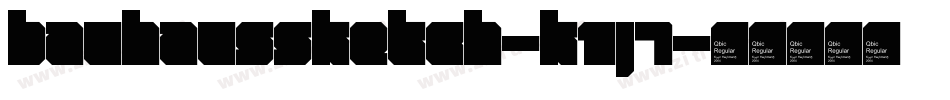BauhausSketch-K1j7字体转换