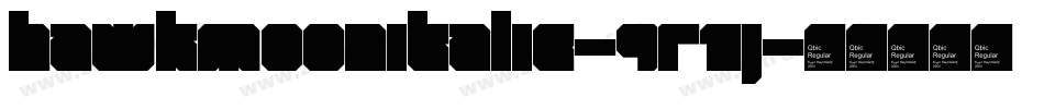HawkmoonItalic-9R1j字体转换