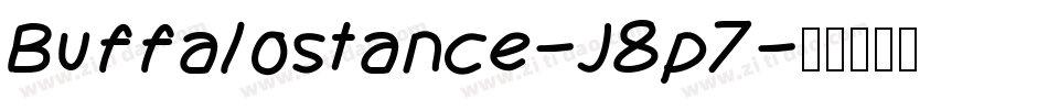 Buffalostance-J8p7字体转换